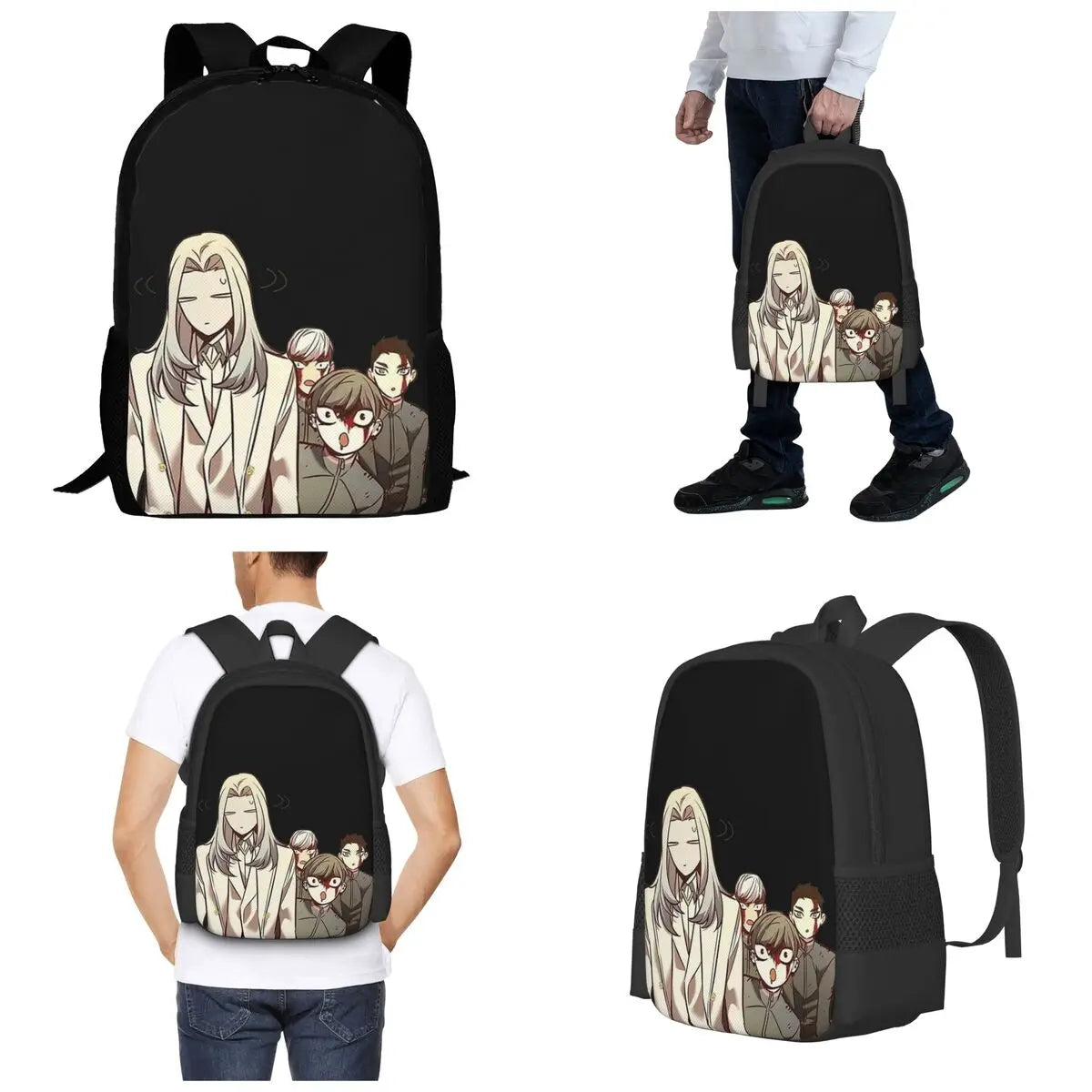 Sac à dos Eleceed Artwork Edition 5 – Sac à dos de jour haut de gamme pour l'école et les voyages, sur le thème des animes