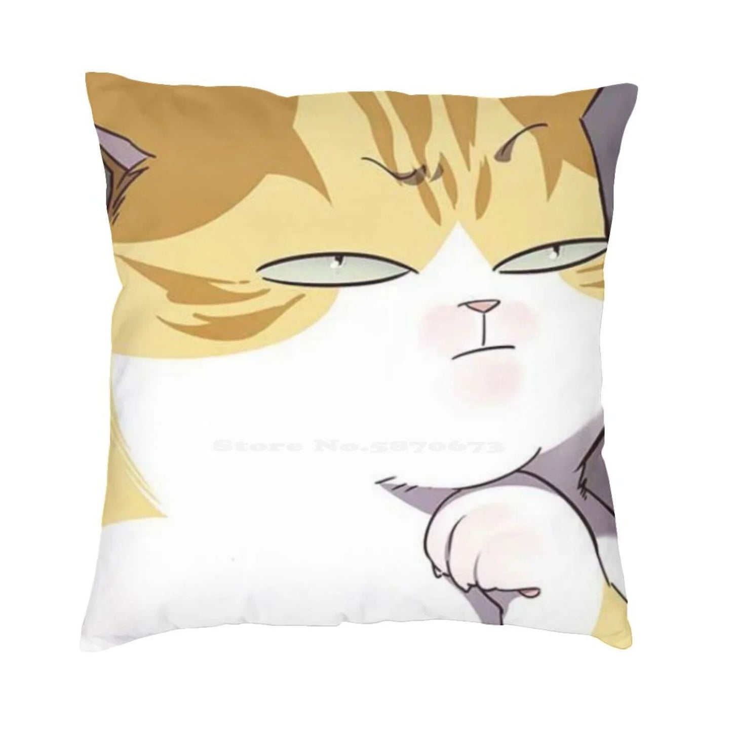 Eleceed Kayden Cat Form Throw Pillow Cover – Anime Cushion Case Featuring Kayden, Jiwoo & Kartein