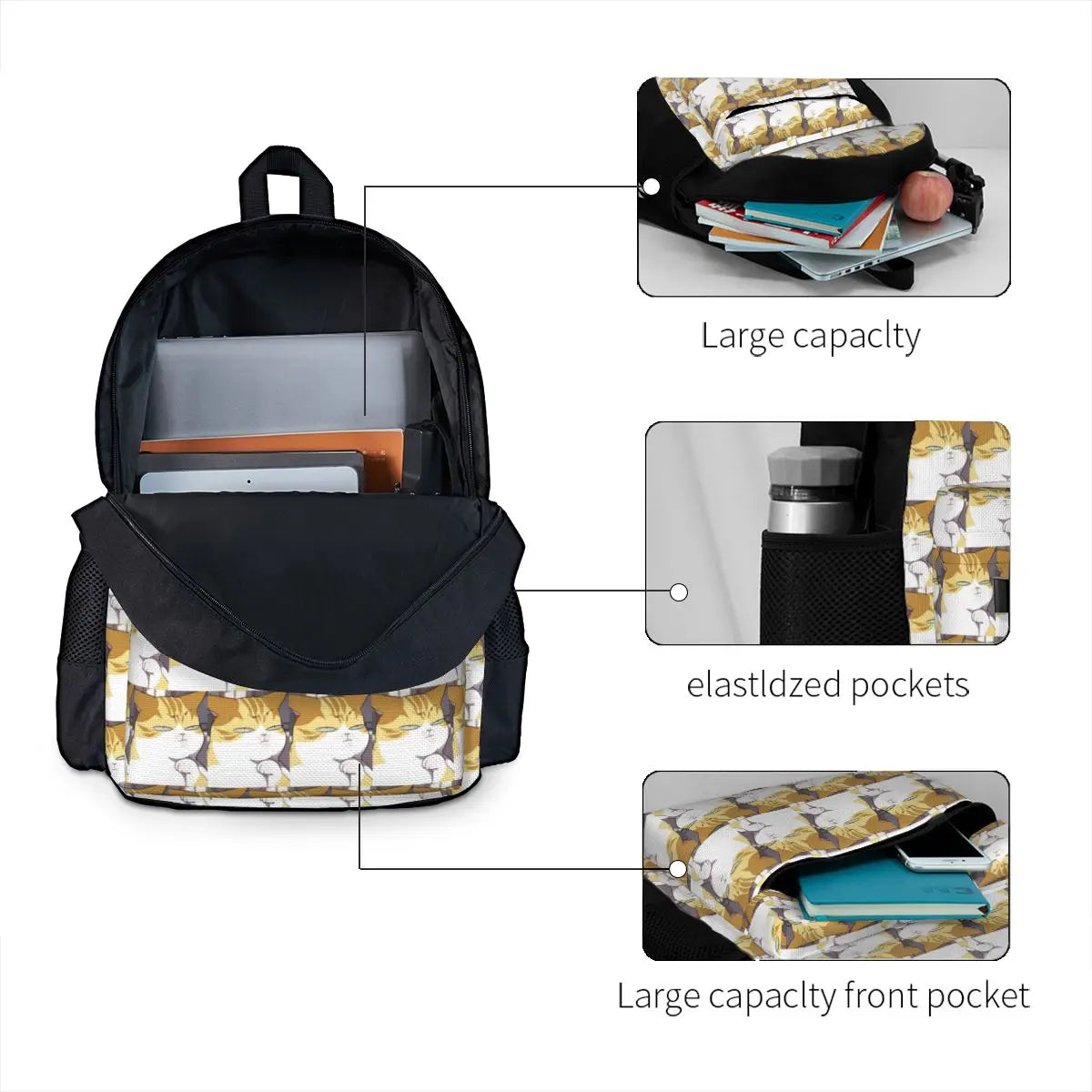 Mochila Eleceed Kayden Cat Form – Bolso Escolar y para Laptop de Anime para Hombres, Mujeres, Niños y Niñas