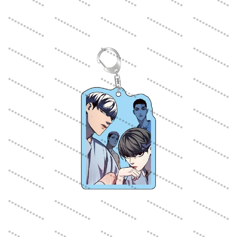 Eleceed Acrylic Keychains – Jiwoo Seo & Kayden Break Anime Pendant Keyrings for Bags, Phones & Keys