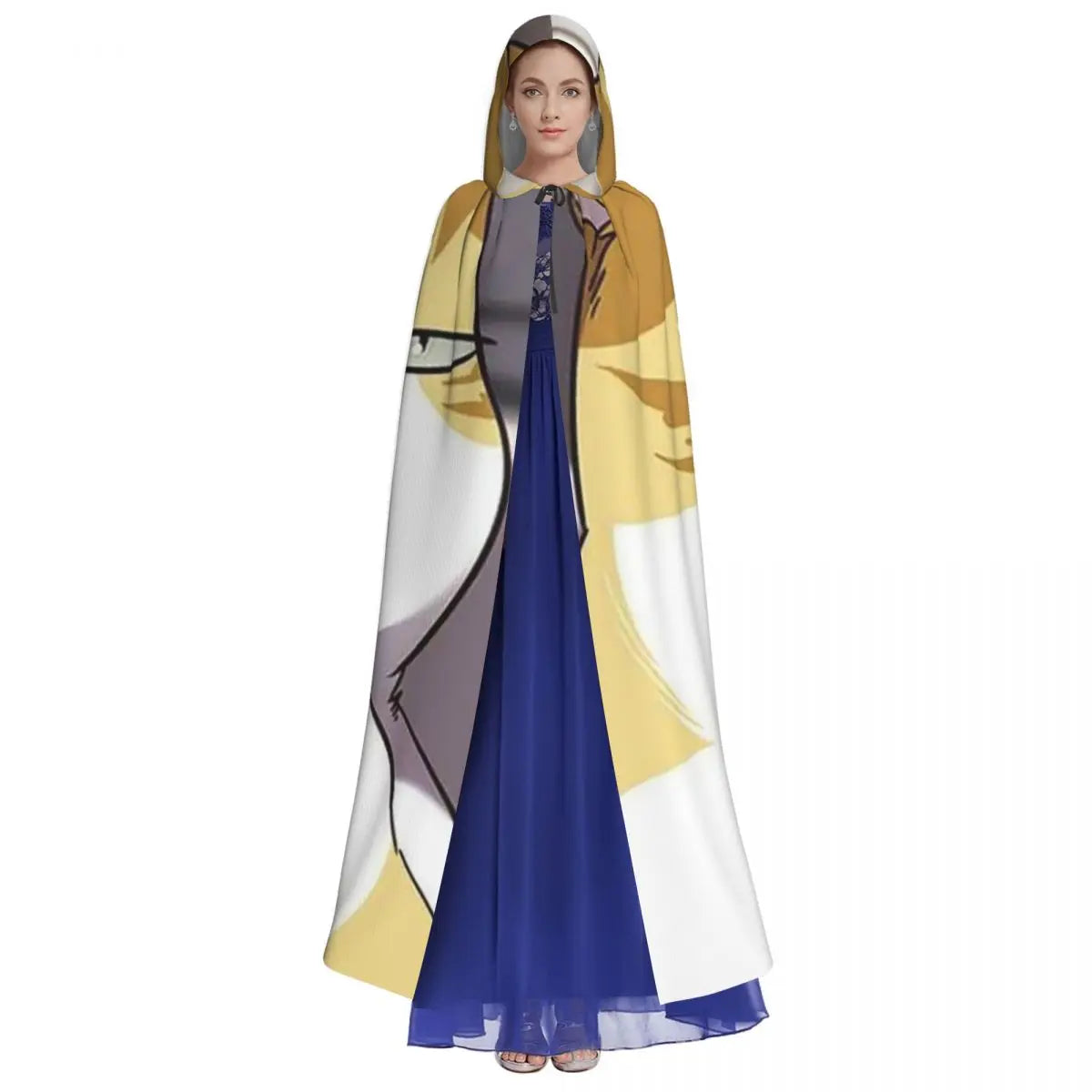 Eleceed Kayden Cat Form Hooded Cloak – Medieval Witch Cosplay Cape for Adults | Unisex Halloween Costume Coat