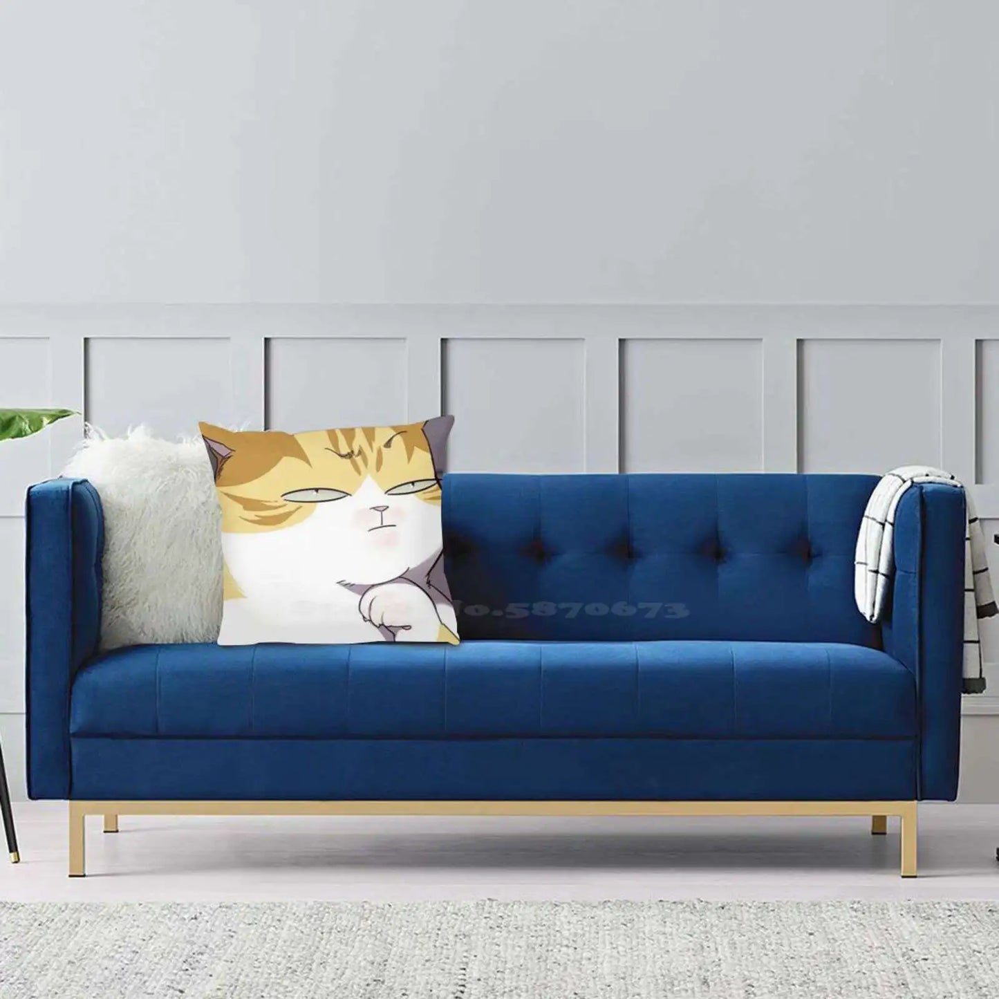 Eleceed Kayden Cat Form Throw Pillow Cover – Anime Cushion Case Featuring Kayden, Jiwoo & Kartein