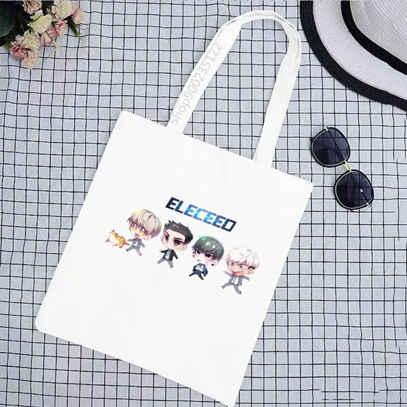 Eleceed Kayden Cat Canvas Tote Bag – Cute Anime Eco Shopping Shoulder Bag