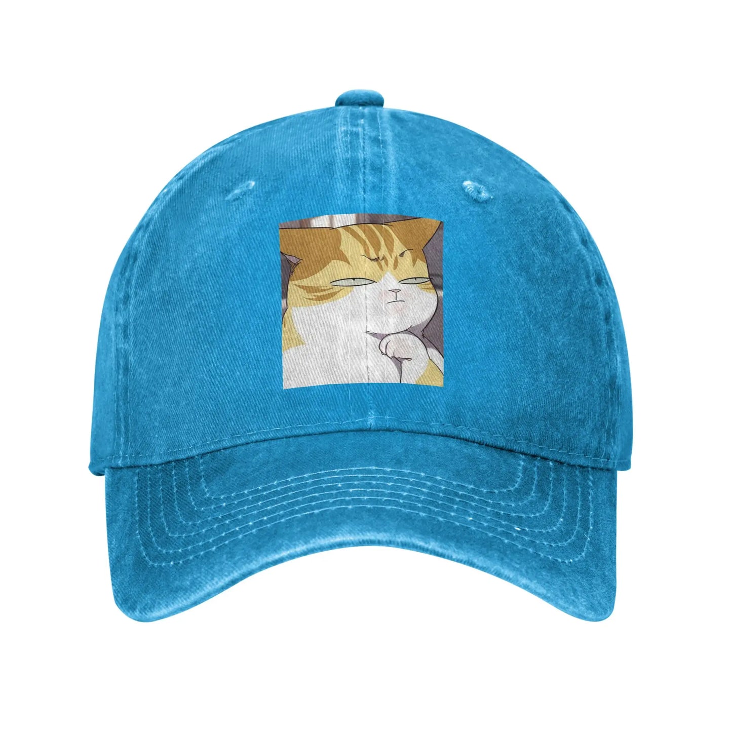 Eleceed Kayden Cat Form Denim Snapback Cap – Adjustable Unisex Baseball Cowboy Hat | Anime Streetwear Outdoor Hat