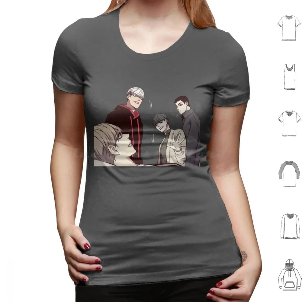 Camiseta Edición Especial 28 Personajes Eleceed – Camiseta unisex premium de anime de algodón Streetwear