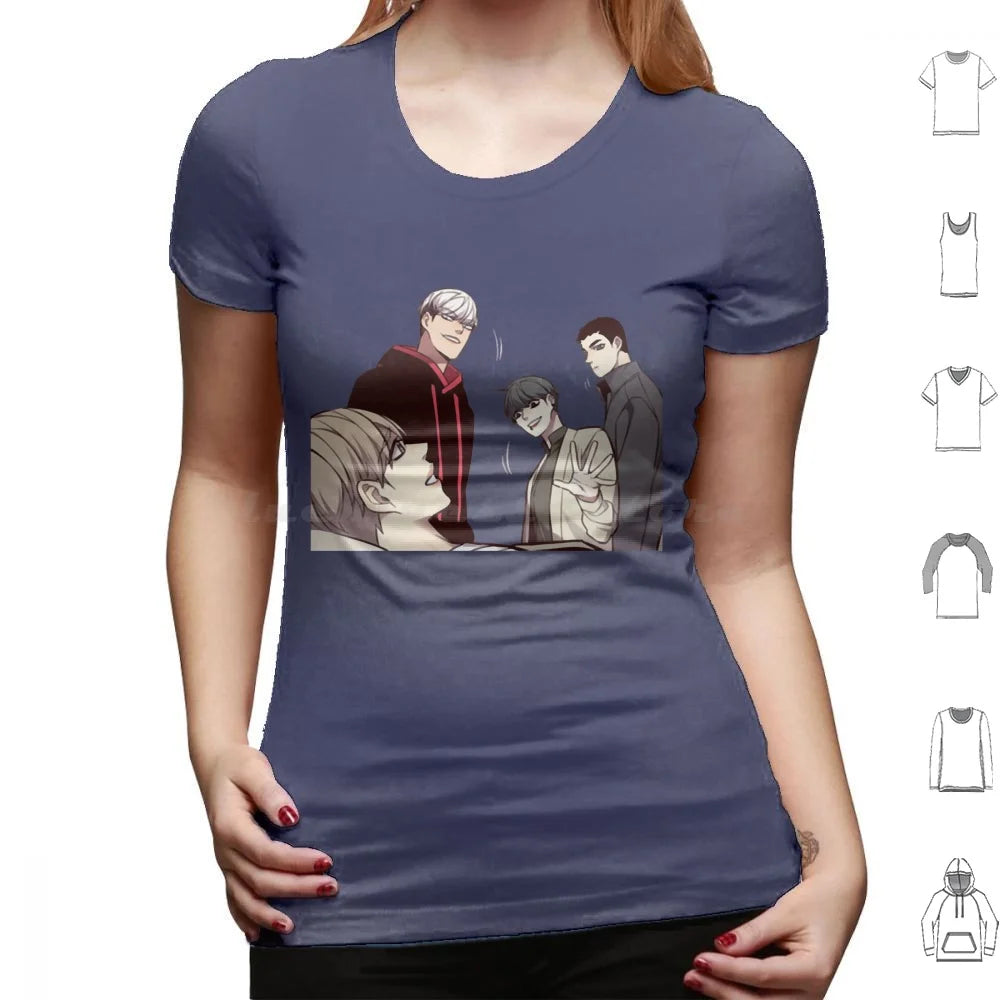 Camiseta Edición Especial 28 Personajes Eleceed – Camiseta unisex premium de anime de algodón Streetwear
